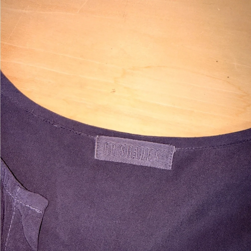 CP Shades Dark Purple Long Sleeve Tunic Top flaw - Picture 8 of 9